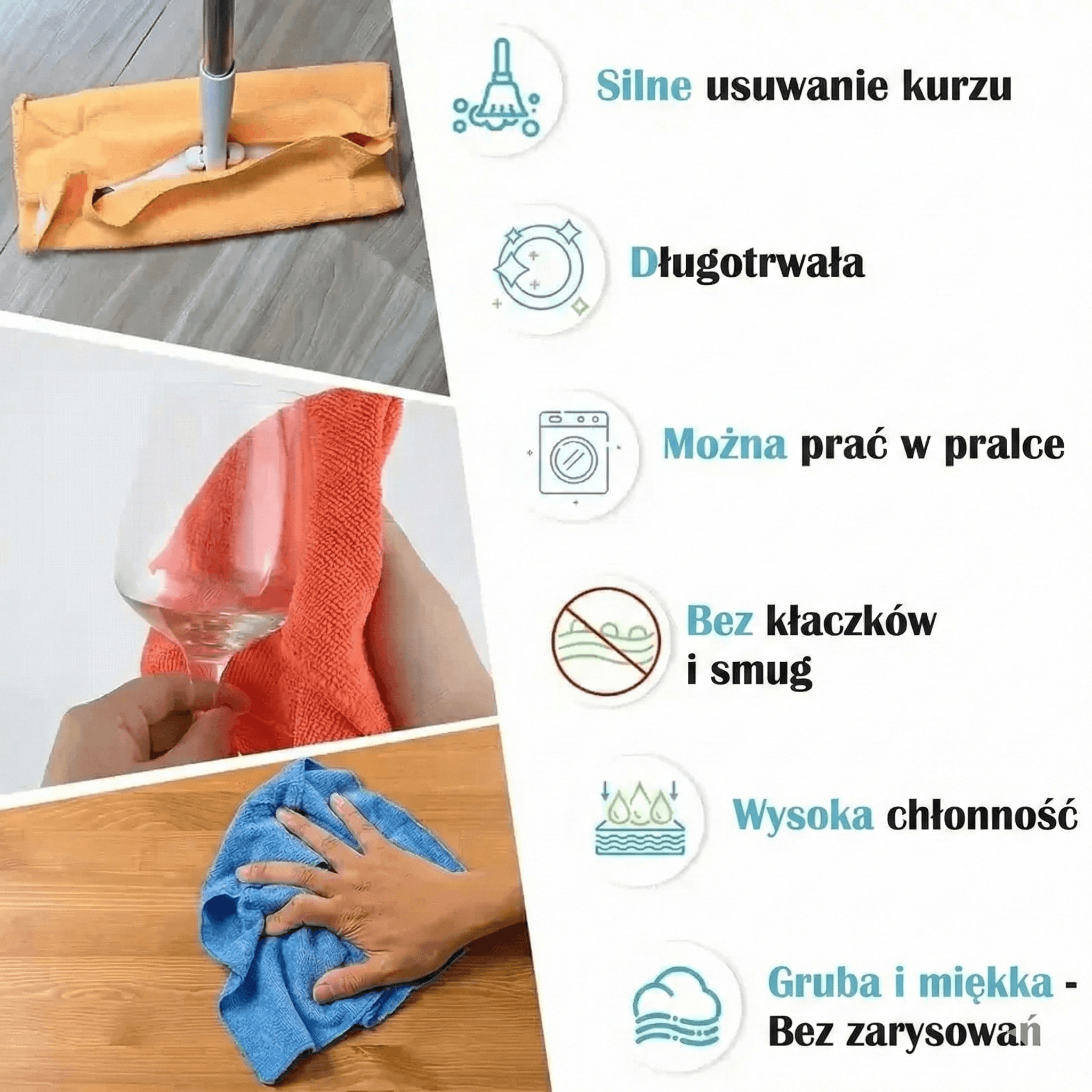 Ścierki z Mikrofibry – Chłonne i Uniwersalne