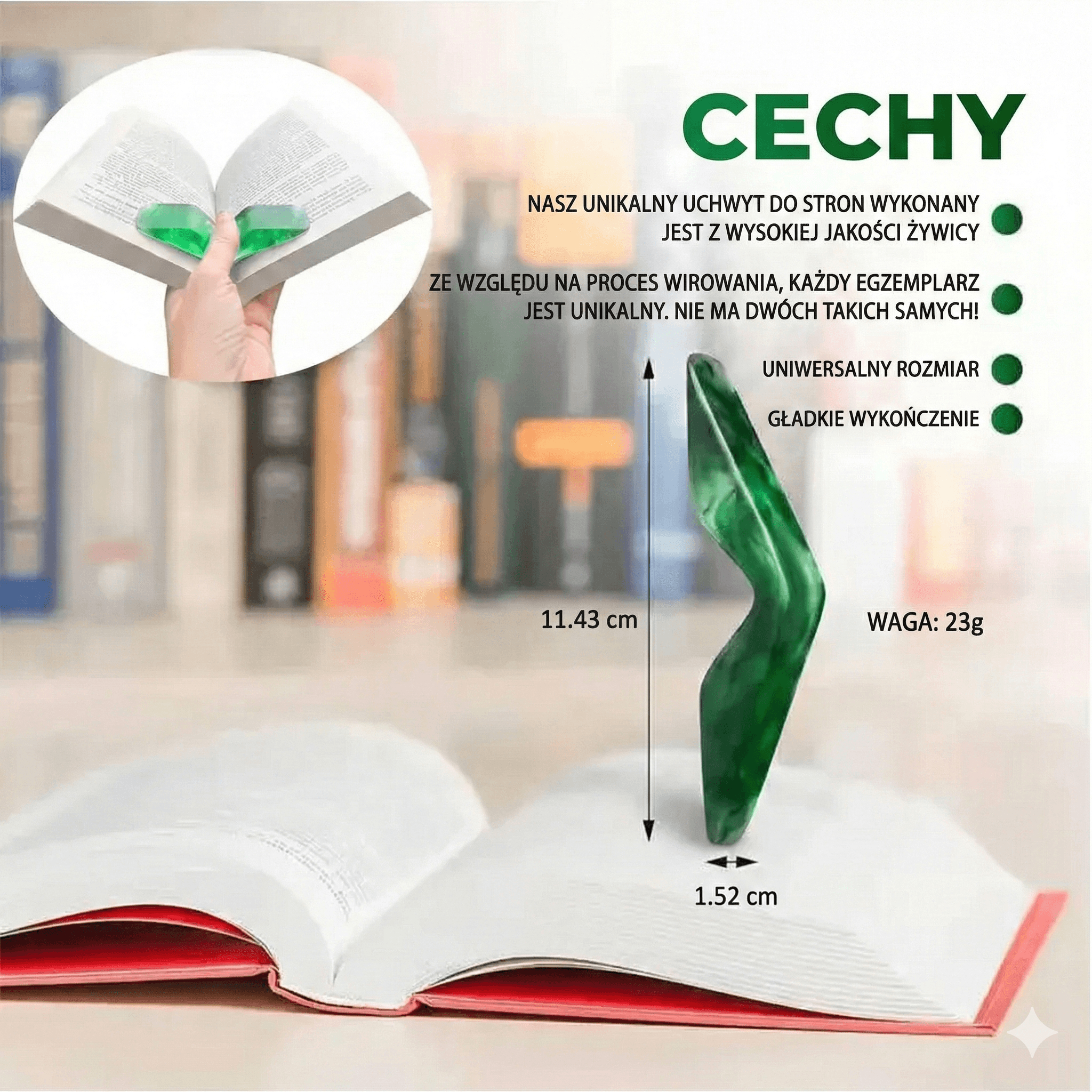 Uchwyt na kciuk do czytania